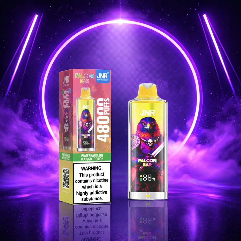 Jnr Falcon Bar 48K Vaper Desechable - vapers desechables, caladas, vaper desechable, vaper con nicotina, cigarrillos electrónicos, muchas caladas, sabores vaper, puff, cigarrillos electrónicos desechables
