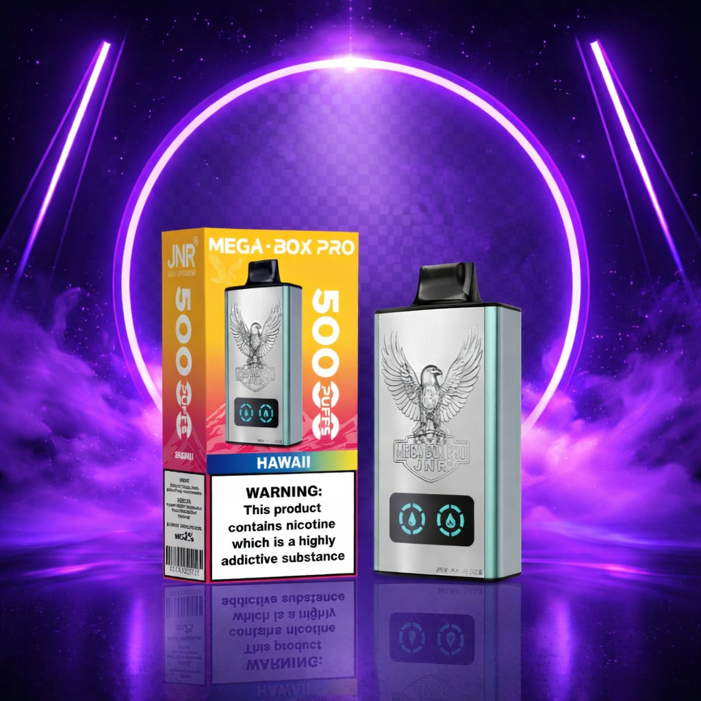 Jnr Mega Box Pro 50K Vaper Desechable - vapers desechables, caladas, vaper desechable, vaper con nicotina, cigarrillos electrónicos, muchas caladas, sabores vaper, puff, cigarrillos electrónicos desechables